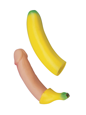 Banana Penis Realistic Dildo - NS Novelties - Yellow - Skin