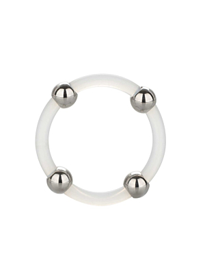 Calexotics Steel Beaded Silicone Ring Large
