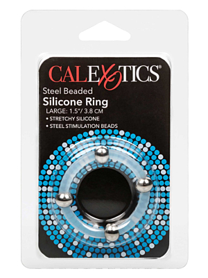 Calexotics Steel Beaded Silicone Ring Large