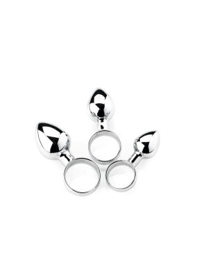 Set of 3 Anal Finger Butt Plugs
