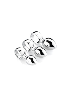 Set of 3 Anal Finger Butt Plugs