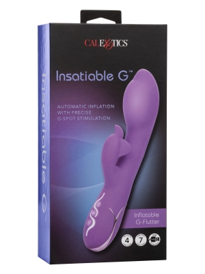Insatiable G Inflatable G-Bunny Rechargeable Rabbit Vibrator (Purple) - CalExotics