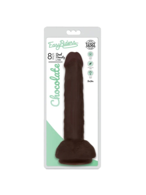 XR BRANDS FINE DILDO WITH BROWN TESTICLES EASY RIDERS 20'30 CM