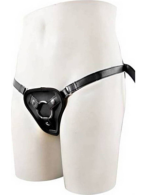 Nanma Strap-On Harness With Two Rings Black