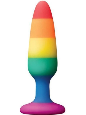 Colours Pride Edition Pleasure Butt Plug 11 cm - NS Novelties - Multicolour - Silicone

