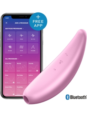 Satisfyer Curvy 3+ Air pulse Stimulator and vibrator (Pink)