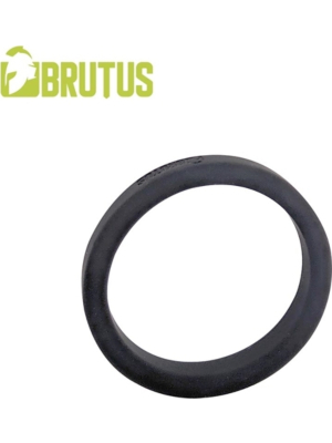 Flat Slick Silicone Cock Ring 50 mm (Black) ﻿- Brutus