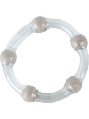 Calexotics Metallic Bead Ring Clear
