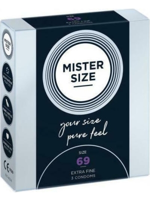 Mister Size - Pure Feel - 69 mm - 3 pack
