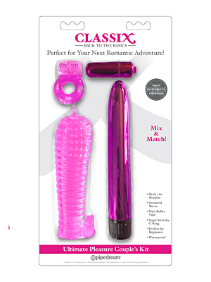 Pipedream Classix Ultimate Pleasure Couples Kit 18cm Pink