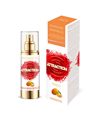 Attraction Mai Aphrodisiac Warming Massage Oil with Pheromones 30 ml - Mango - Erotic Gel
