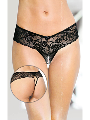 Women's underwear Thongs 2440 - Black - S/M & M/L