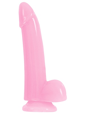 Smooth Glowing Dong 5 Inch Pink