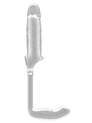 Sono Stretchy Penis Extension and Prostate Plug (Translucent) - Shots Media