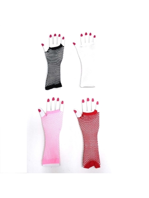 Gloves With Net White 30cm