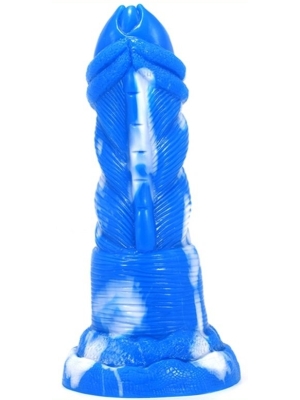 XXL Monster Dildo Nox 18cm - Blue/White - Non Realistic Penis