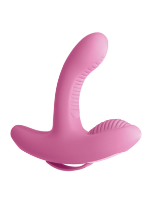 3SOME ROCK N GRIND SILICONE G-SPOT VIBRATOR PINK
