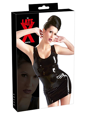 Latex Mini Dress Black