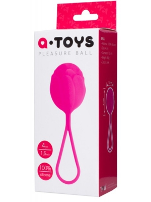 Vaginal ball, Silicone, Pink, 3.5 cm A-TOYS