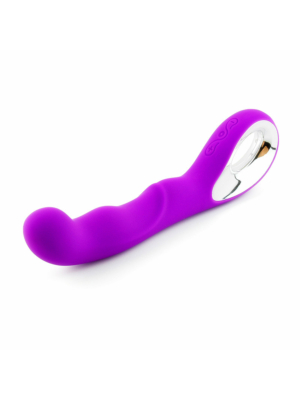 Silicone G-Spot Vibrator Punctul Jiemba with 10 Vibration Modes (Purple) - USB Rechargeable