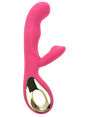 Gloria Rechargeable Rabbit Vibrator with 10 Vibration Modes - Pink