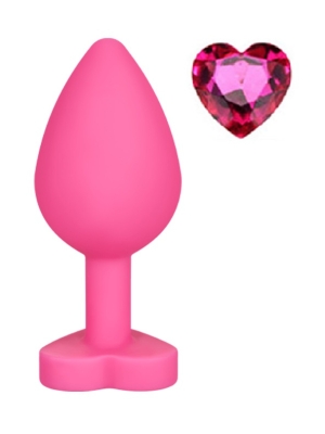 Brighty Butt plug Small Silicone Pink/Pink