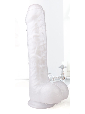 Realistic Dildo Kylie Medium Super Soft&Flexible white 22 cm