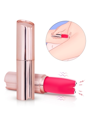 Lipstick Clitoral Vibrator Kelly with 9 Vibration Modes & 3 Light Electric Shock Modes - USB Rechargeable - Women's Sex Toys