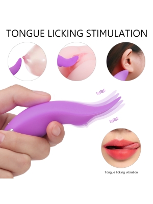 Clitoris Stimulator with 9 Vibration Modes Lindi 10 cm - Purple