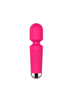 Rechargeable Wand Massager Vibrator Nova with 20 Vibration Modes 15cm - Pink - Waterproof