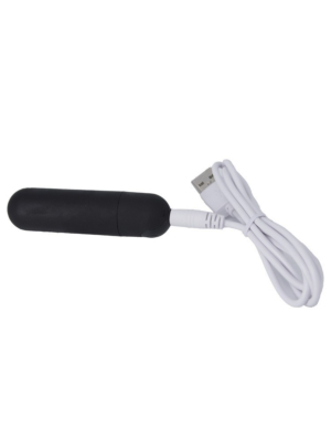 Small Rechargeable Vibrator Glont Terry with 10 Vibration Modes - Black