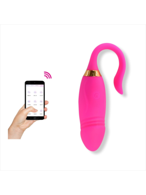 Silicone Vibrating Egg Cruz with Bluetooth Control & Free App - Pink
