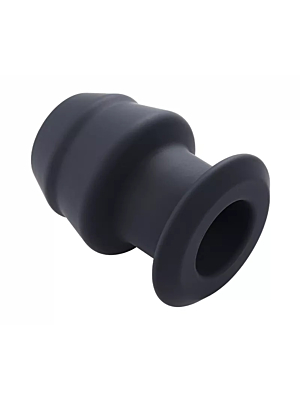 Anal Tunnel Silicon Butt Plug 7.5 cm - Black 