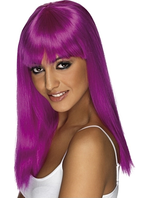 Glamourous Purple Aprins Wig