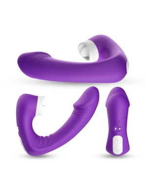 2 in 1 Luxury Vibrator Joy - Purple