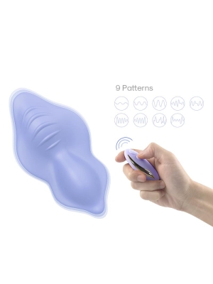 Clitoris Panty Vibrator Whisper (Rechargeable) - Purple - Women's Underwear Vibrator
