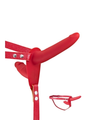 DOUBLE STRAP-ON RED