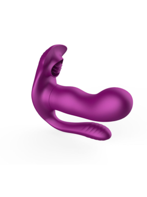Triple Tongue Vibrator - Purple - Clitoral Stimulation
