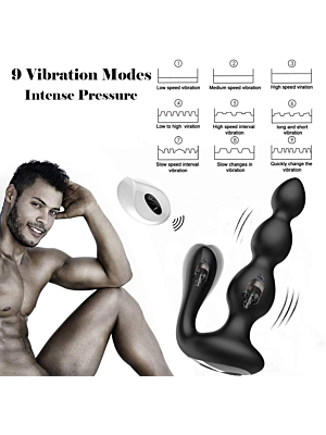 Remote Silicone Anal Beads