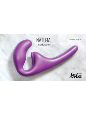 Strapless strap-on Natural Seduction Purple