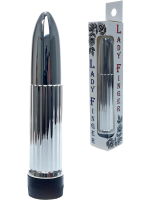 Classic Lady Finger Vibrator - Silver