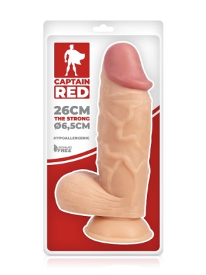 Realistic Dildo Captain Red The Strong