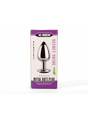 X-MEN Secret Shade Metal Butt Plug Black S