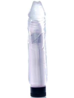 Juicy Jelly Multispeed Realistic Vibrator 22 cm - Clear