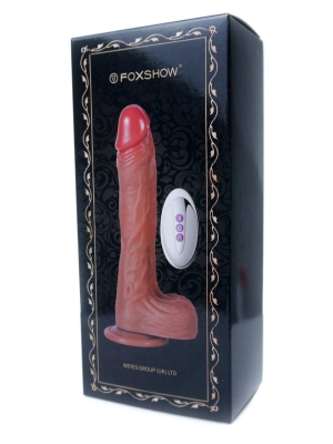 Telescopic Vibrator with Thrusting and Heating Functions 21 cm (Rechargable)