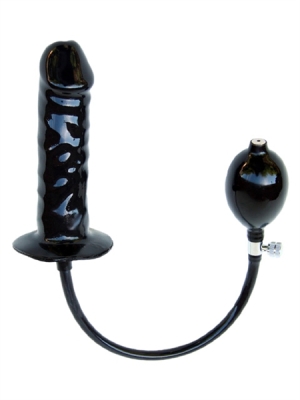 Mister B Inflatable Butt Plug 16 cm - Black M - Realistic Dildo