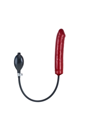 Inflatable Solid Dildo - Red S