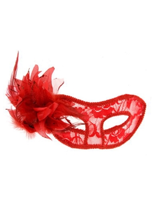Red transparent mask