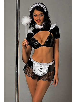 Sexy Costume Maid - Black - OS