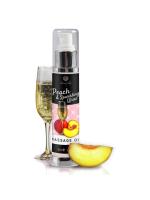 Peach & Sparkling Wine Massage Oil 50 ml - Secret Play